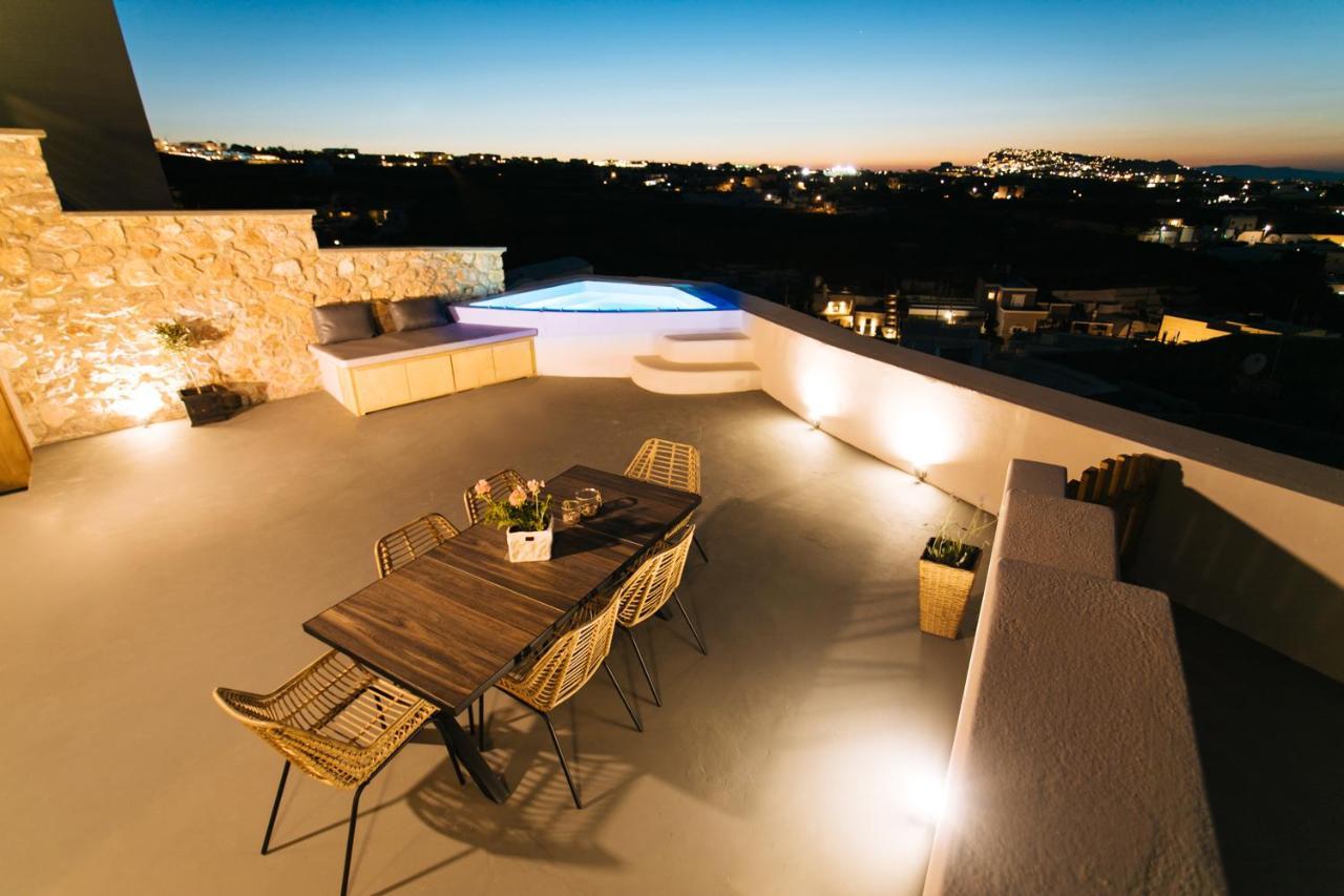 Amer Villa Santorini With Outdoor Hot Tub Vóthon Exterior foto